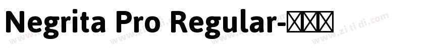 Negrita Pro Regular字体转换